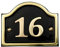 Brass Bridge House Number (Number 16)