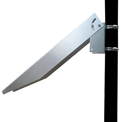 Kit de montaje en poste de panel solar, soportes de montaje en pared de un solo brazo, soporta paneles solares de 5 W a 50 W
