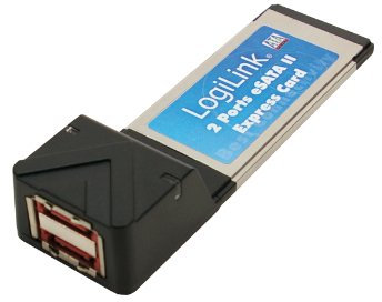 Logilink Express Card Schnittstellenkarte e-SATA 2X