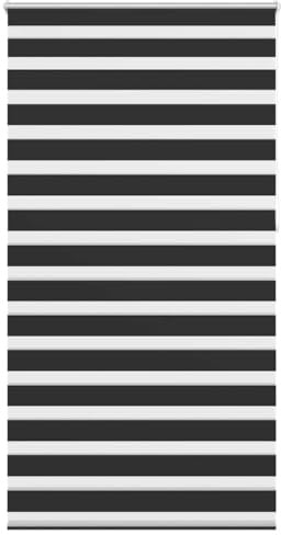 vidaXL Zebra-Rollo 120,9 x 230 cm, Stoffbreite 116,7 cm, schwarz