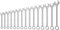 Famex 10345-15 - Set di chiavi ad anello, 15 pezzi