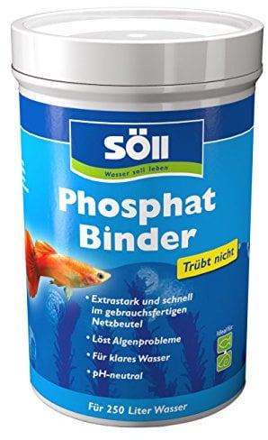 Söll 81663 PhosphatBinder, 150 g (für 250 l Wasser) - pH-neutrale Bindung von Phosphat zur Algenbehandlung, Algenvorbeugung und Herstellung eines idealen Aquarienklimas