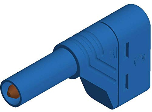 SKS GERMANY Hirschmann 934098102 LAS S W Sicherheits-Lamellenstecker Stecker gewinkelt Stift- : 4mm Blau 1St