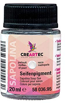 Artidee CREARTEC Seifenfarbenpigmente - in edler metallischer Optik - zum Herstellen von individuellen Seifenkreationen - 20ml - Made in Germany (Perlmutt)