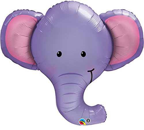 Shape Folienballon Set * ELEFANT * für Kindergeburtstag // Folien Ballon Helium Deko Ballongas Motto Löwe Giraffe Benjamin Trörö Regenwald