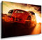 LaraArt Bilder Roter Audi Sonne Leinwandbild / LaraArt Bilder / Leinwand Bild + Mehrfarbig + Kunstdruck a12-3 Wandbild 70 x 50 cm