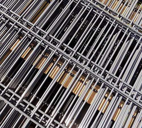 Doppelstab-Mattenzaun Doppelstab Mattenzaun Komplett-Set / Anthrazit / 163cm Hoch / 70m Lang