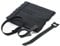 Grapelet 100pcs x Reusable Fastening Cable Ties，6 Inch Premium Adjustable Cord Ties Black Cord Organization Straps, Microfiber Hook Loop Cable Management Wire Organizer Wrap