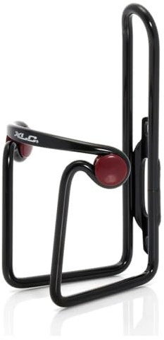 XLC Cage bidon alu BC-A02 (Couleur: Noir Matte) Porte-Bouteille métal pour vélo Support bidon