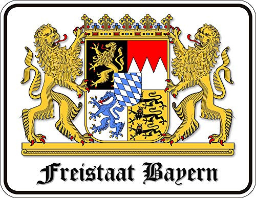 Freistaat Bayern - Fun-Schilder - Blechschild