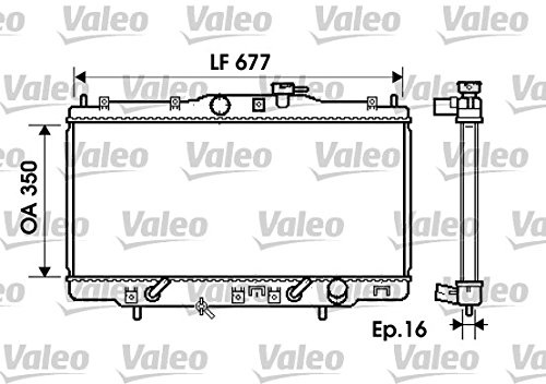 Valeo Kühler, Motorkühlung 734717 | Kompatibel mit: HONDA ACCORD VI, ACCORD VI Hatchback, TOYOTA AVENSIS Kombi, AVENSIS Liftback