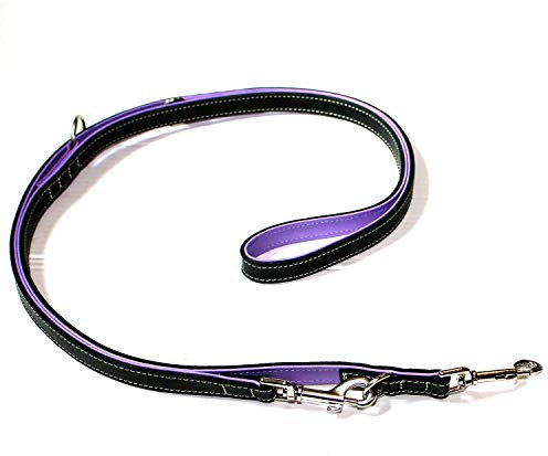 Wolters | Führleine Terranova in Schwarz/Flieder | L 200 cm x B 15 mm