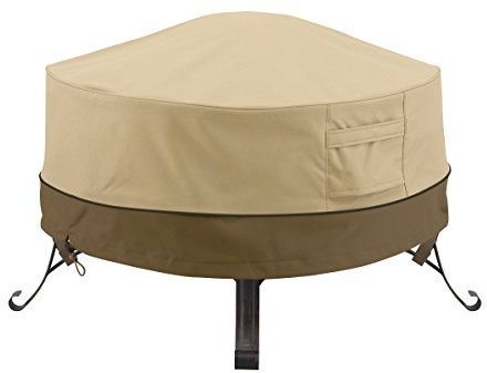 Classic Accessories 55-488-011501-00 Runde Feuerstellen-/Tischabdeckung für die Terrasse, 76,2 cm