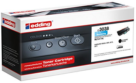 edding Toner EDD-3038 - Schwarz - Reichweite 3000 Seiten - Ersetzt Samsung MLT-D116L