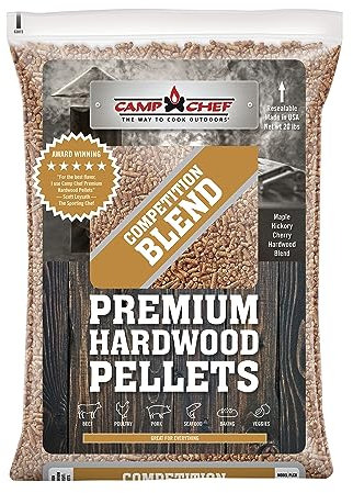 Camp Chef Competition Blend BBQ Pellets, Hartholzpellets für Grill, Smoke, Backen, Braten, Schmoren und BBQ, 9 kg Beutel