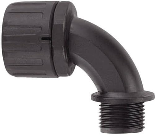 HellermannTyton 166-22201 HG13-90-M16 Hose Screw Connection Black M16 9.80 mm Pack of 1