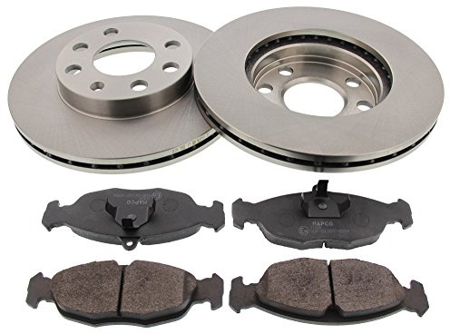Mapco 47752 Bremsensatz Bremsscheiben + Bremsbeläge Vorderachse | Kompatibel mit: GM KOREA LANOS, LANOS Stufenheck, NEXIA, NEXIA Stufenheck, OPEL ASTRA F Cabriolet, ASTRA F Caravan