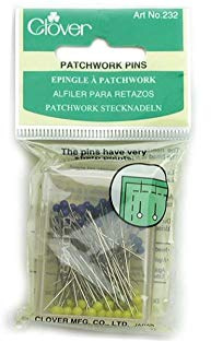 Clover Patchwork Quilt Pins Glass Head 1.38 100pc