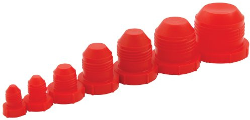 Allstar Performance ALL50810 Red Plastic Fitting Plug Kit for -3AN to -16AN
