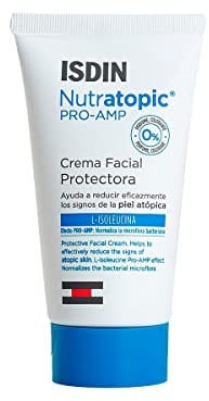 ISDIN Nutratopic Pro-AMP, Crema Facial para Piel Atópica | Refuerza la Primera Línea de Defensa de la Piel | 50 ml