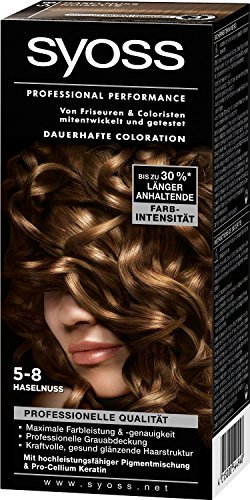 Syoss Professional Performance Coloration, 5-8 Haselnuss, 5er Pack (5 x 1 Stück)