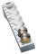 Wedo 160705037 Münzrille (0,50 Euro, 50 Cent, Kunststoff für 65 Münzen mit Markierungen 18 x 4,5 x 3,75 cm) lichtgrau