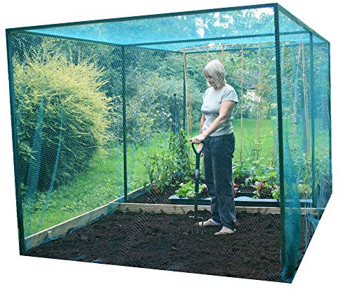 GardenSkill Walk In Fruit Cage with Bird Netting - Heavy Duty Large Crop Vegetable and Plant Cover (2m x 2m x 2m high)