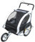 Bc-elec - 5664-0001B 2 IN 1 KINDERFAHRRADANHÄNGER ANHÄNGER FAHRRAD BUGGY FÜR 2 KINDER FAHRRADANHÄNGER Schwarz und Weiss