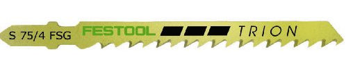 Festool Stichsägeblatt für Holz S 75/4 FSG 5X (Schnitttiefe 55mm, gewelltes Blatt), 499476, 5er Pack