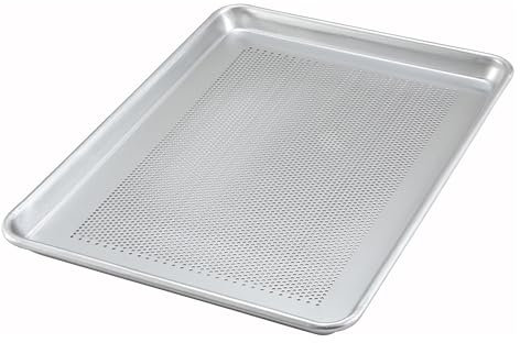 Winco (ALXP-1318P) 13” x 18” Perforated Aluminum Sheet Pan, Half Size