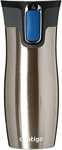 Contigo Autoseal West Loop Tasse de voyage en acier inoxydable, 470 ml - Acier inoxydable