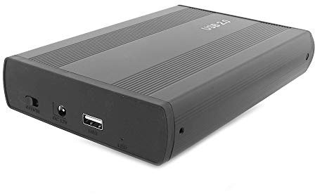 3.5 Inch IDE Desktop Hard Drive Enclosure USB 2.0 External Case Black