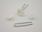 Röschen - Curlies - Perlen - Haarnadeln für die Braut zur Hochzeit Haarschmuck - Set in creme 25tlg Set2