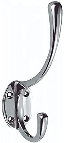 Carlisle Brass AA25CP/BP AA25CP Victorian HAT & Coat Hook, Polished Chrome