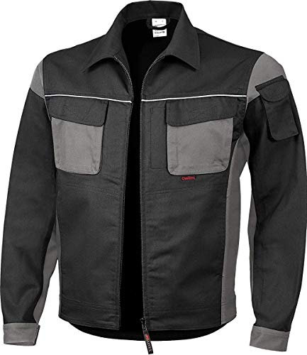 Qualitex Arbeitsjacke Professionell Pro MG 245 – mehrere Farbe Gr. XX-Large, schwarz/grau