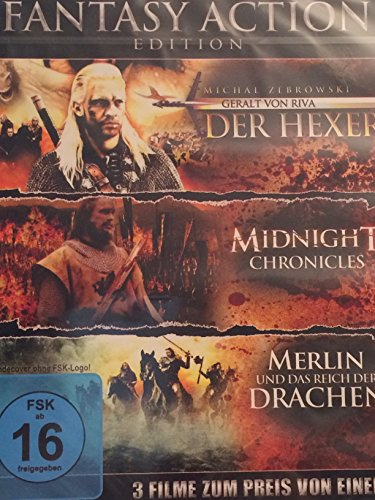 Fantasy Action Edition (Geralt von Riva – Der Hexer / Merlin und das Reich der Drachen / Midnight Chronicles)[Blu-ray]