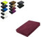 EXKLUSIV HEIMTEXTIL Frottee Spannbettlaken 180-200 x 200 cm 80% Baumwolle, 20% Polyester Öko - Tex Zertifiziert, Markenqualität, Matratzenhöhe bis 25 cm, Bordeaux