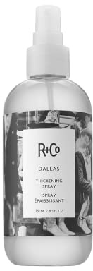 R+Co Dallas Thickening Spray 241ml | Volumizing Föhnspray für Körper, Fülle + Hitzeschutz