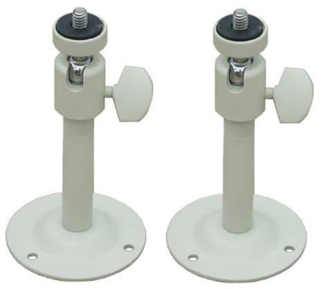 VideoSecu 2 Pack 2-6 inch Adjustable Security Camera Metal Brackets Pan Tilt Wall Ceiling Mounts for CCTV CCD Box Body Camera Home Surveillance System 1SH