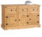 Corona 3 Door 3 Drawer Sideboard-Distressed Waxed Pine