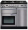 Rangemaster PROP90DFFSS/C Freestanding Range Cooker, Two Fan Ovens, AA Rated, 5 Burner Gas Hob, Stainless Steel