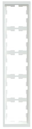 Schneider Electric Merten D-Life-Rahmen für Steckdosen und Schalter, 5-fach, System Design, lotosweiss, Artikelnummer MEG4050-6535