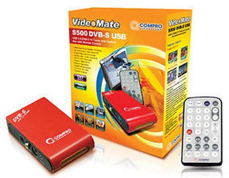 Compro S500 USB2 DVB-S Tuner und capturebox