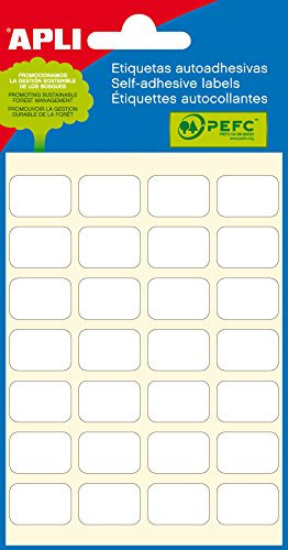 Apli 12x18mm Mini Label - White (Pack of 168)