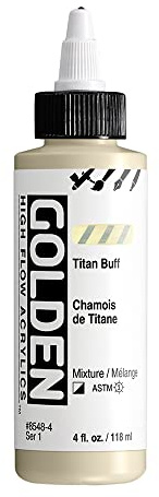 GOLDEN High Flow Acrylics, Titan Buff, 4 fl. oz. Bottle