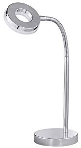 Reality Leuchten LED Tischleuchte Rennes R52411101, Kunststoff Chrom, inkl. 4 Watt LED