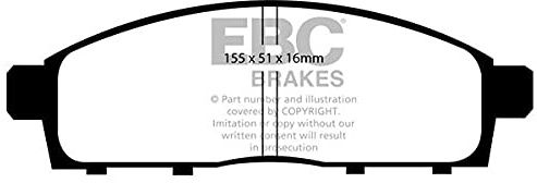 DP61963 Bremsbeläge GREENSTUFF EBC Brakes für Fiat COMMERCIAL Fullback Mitsubishi COMMERCIAL L 200 0615 L 200 15