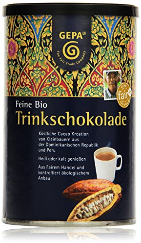 GEPA Feine Bio Trinkschokolade, 2er Pack (2 x 250 g Packung) - Bio