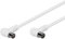 Goobay 67354 - Cavo di connessione angolare per antenne (80 dB), doppia schermatura, lunghezza 2,5 m