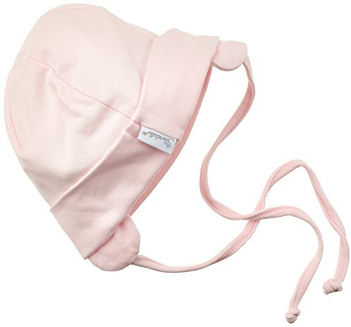 Sterntaler OCS Beanie uni - Baby Beanie Mütze aus Singlejersey (Bio) - Mädchen Kopfbedeckung mit Umschlag und Ohrenklappen - Baby und Kinder Übergangsmütze zum Binden - ab Geburt, rosa, Größe 41